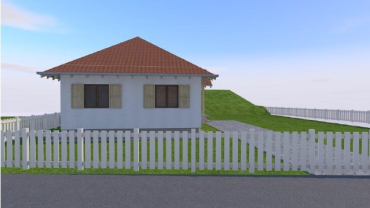 proiect casa din lemn 4 camere