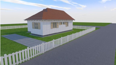 proiect casa din lemn cu 2 camere