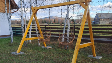Wooden swing